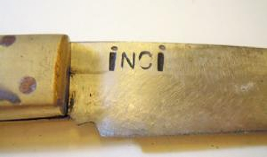 YERLİ FİBER SAP İŞLEMELİ ÇELİK TEK UÇ İNCİ ÇAKI 