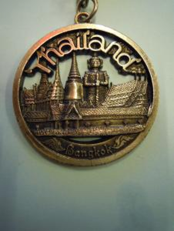 BANGKOK YAZILI HATIRA METAL ANAHTARLIK