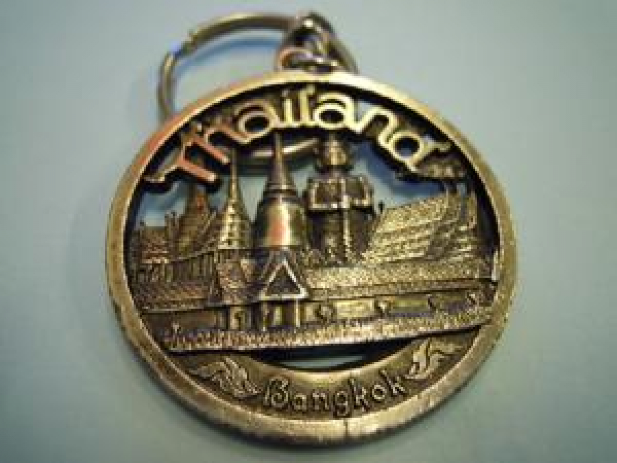 BANGKOK YAZILI HATIRA METAL ANAHTARLIK