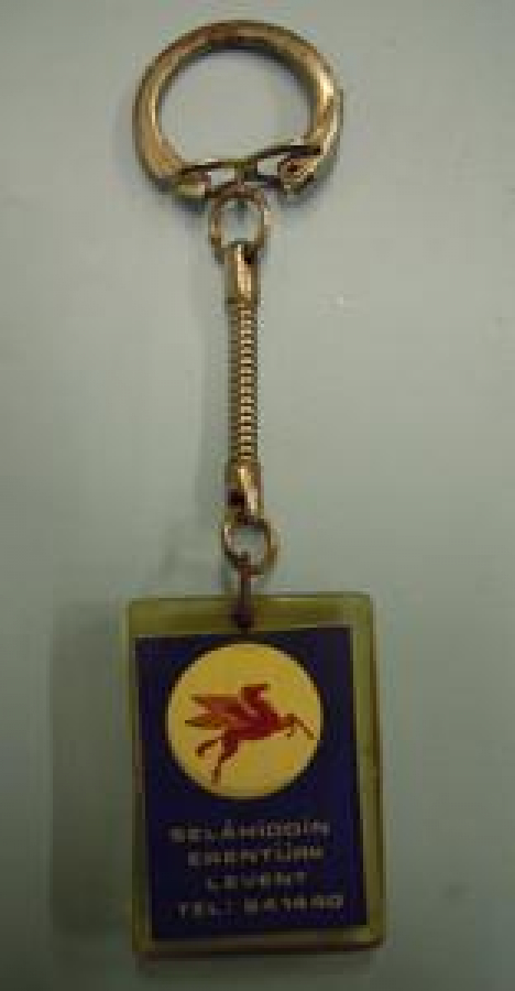 MOBİL BENZİN İSTASYON SELAHİDDİN ERENTÜRK LEVENT TEL : 64 14 40 MOBİL YAĞLAMA YAZILI ANAHTARLIK 