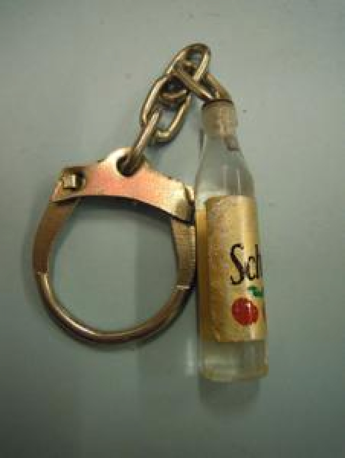 SCHWEPPES CİLEKLİ MEŞRUBAT ŞİŞE ANAHTARLIK