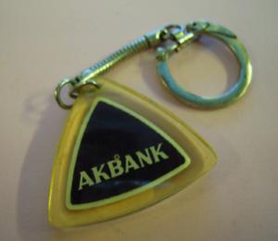 AK BANK POLİ KARBON AKRİLİK ANAHTARLIK
