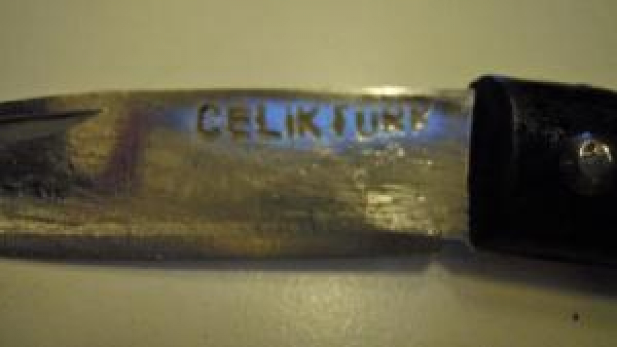 ÇELİK TÜRK SİYAH KATLANIR GÜNLÜK KULLANIM BIÇAK ÇAKI % 100 YERLİ 