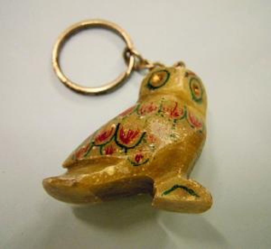 EL İŞİ KUARZ TAŞ BAYKUŞ ANAHTARLIK