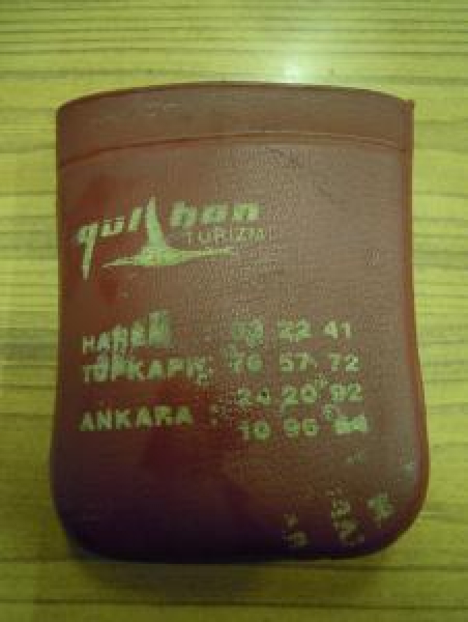GÜL HAN TURİZM TOP KAPI 76.57.72 ANKARA : 24.20.92.10.96.64 DERİ ANAHTARLIK 