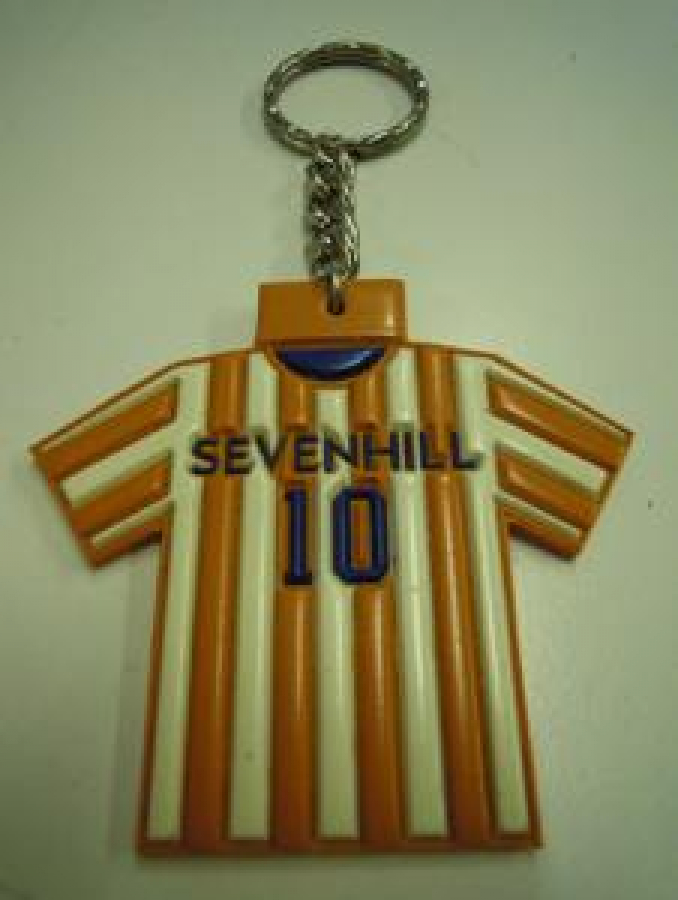 SEVENHILL 10 NUMARALI SPOR FORMA SİLİKON ANAHTARLIK 