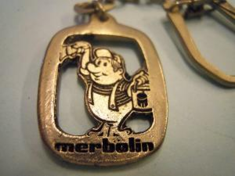 BOYACININ AŞKI MERBOLİN BOYALARI REKLAMLI METAL ANAHTARLIK 