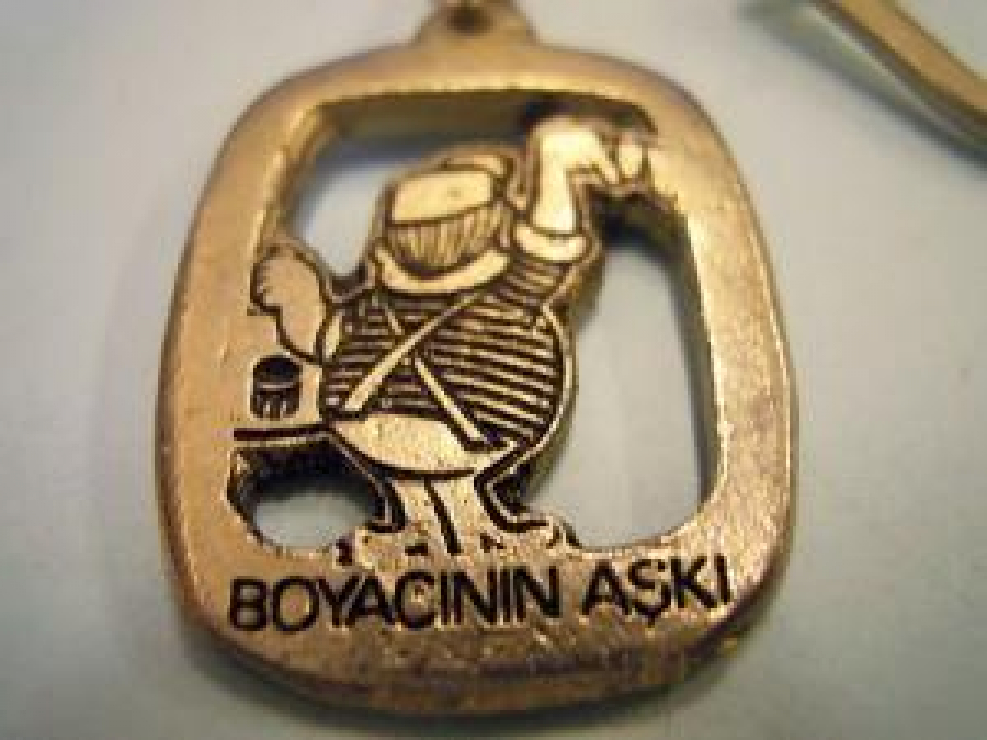 BOYACININ AŞKI MERBOLİN BOYALARI REKLAMLI METAL ANAHTARLIK 