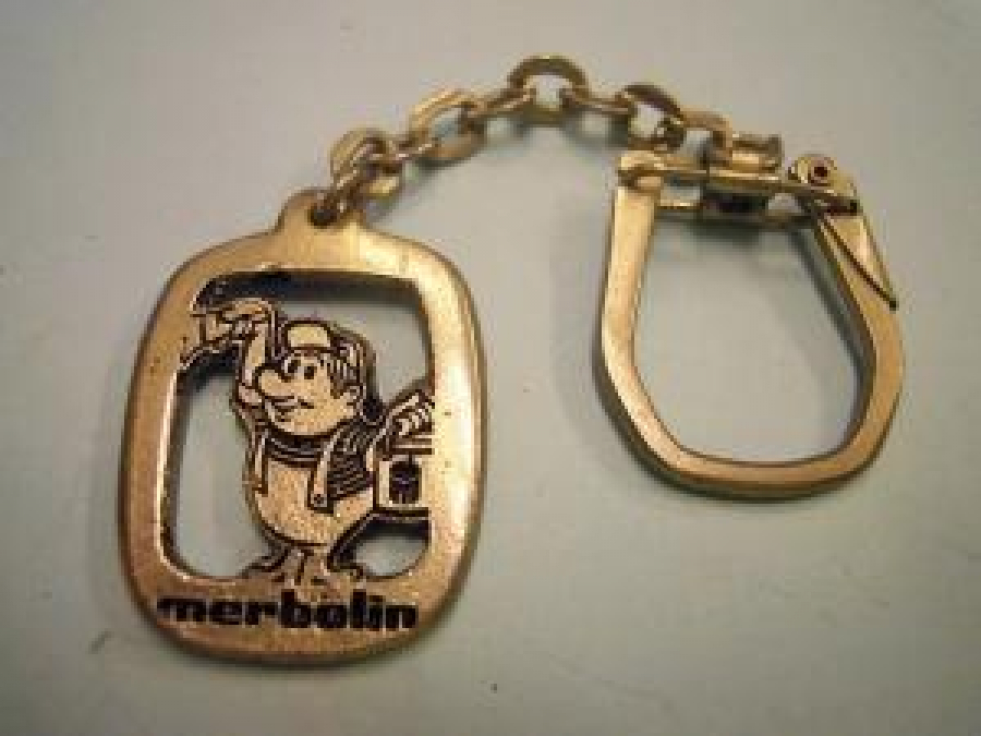 BOYACININ AŞKI MERBOLİN BOYALARI REKLAMLI METAL ANAHTARLIK 