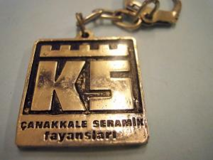 K S ÇANAKKALE SERAMİK FAYANSLARI METAL ANAHTARLIK 