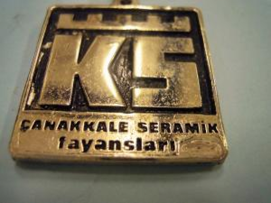 K S ÇANAKKALE SERAMİK FAYANSLARI METAL ANAHTARLIK 