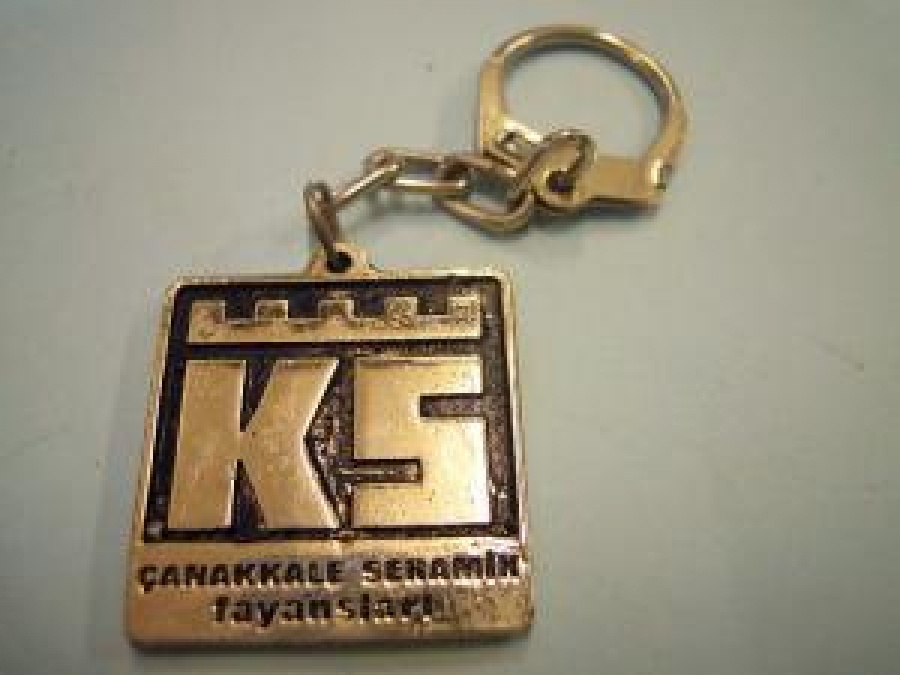 K S ÇANAKKALE SERAMİK FAYANSLARI METAL ANAHTARLIK 