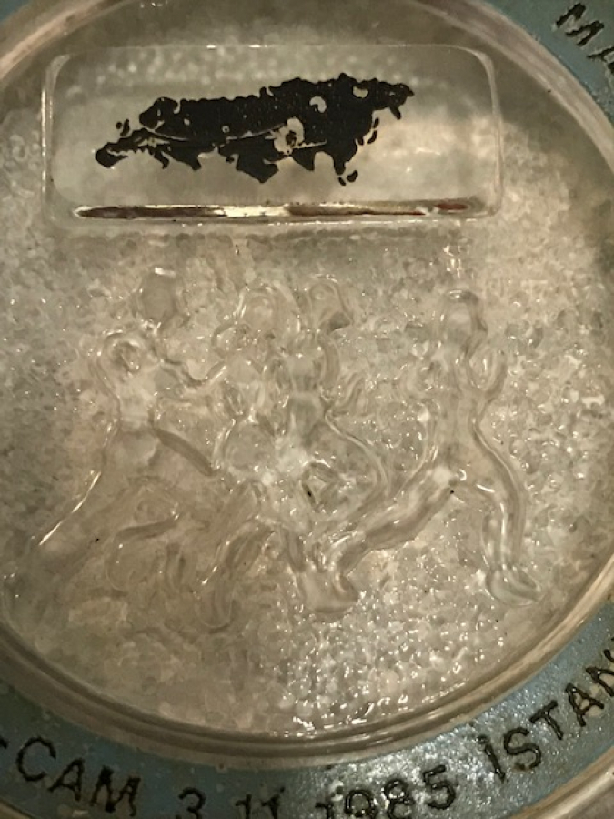 3.İNTERCONTİNENTAL EUR ASIA MARATHON  3.11.985 İSTANBUL ŞİŞE CAM MADALYA