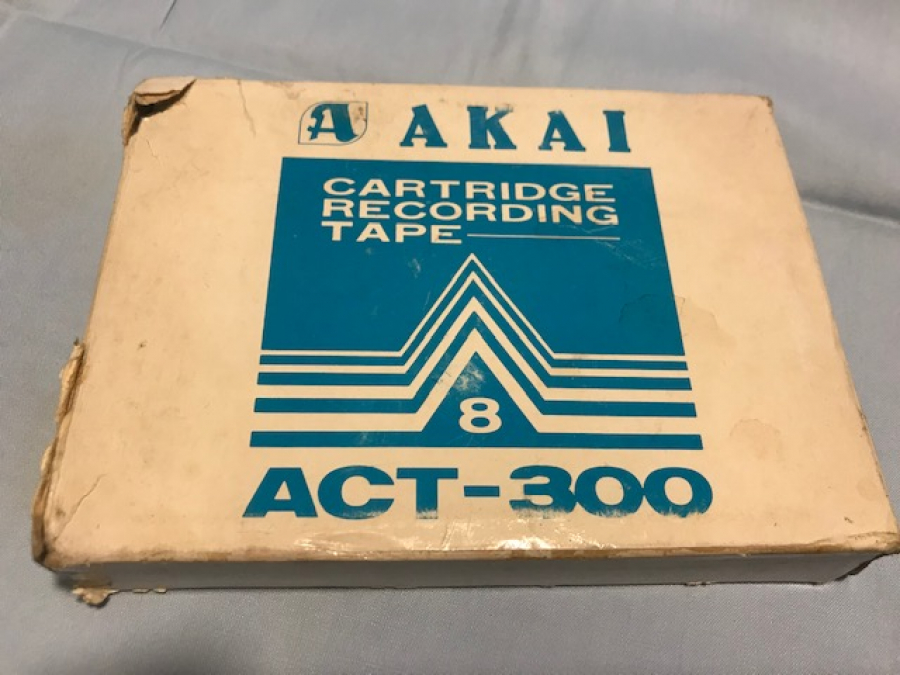 AKAI ACT-300 8 TRACK RECORDING TAPE CARTRİDGE WİTH KARTUŞ KASET KUTUSUNDA KULLANILMAMIŞ 