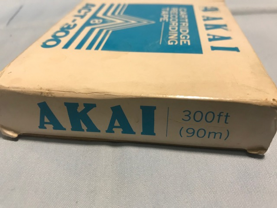AKAI ACT-300 8 TRACK RECORDING TAPE CARTRİDGE WİTH KARTUŞ KASET KUTUSUNDA KULLANILMAMIŞ 
