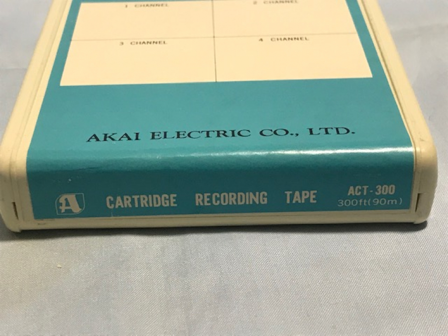 AKAI ACT-300 8 TRACK RECORDING TAPE CARTRİDGE WİTH KARTUŞ KASET KUTUSUNDA KULLANILMAMIŞ 