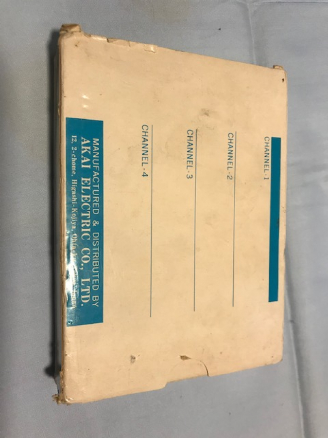 AKAI ACT-300 8 TRACK RECORDING TAPE CARTRİDGE WİTH KARTUŞ KASET KUTUSUNDA KULLANILMAMIŞ 