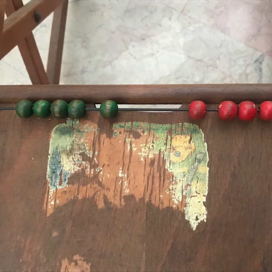 ALMAN AHŞAP TEKERLEKLİ BEBEK YÜRÜTEC VE MAMA SANDALYESİ 1920 YILLAR