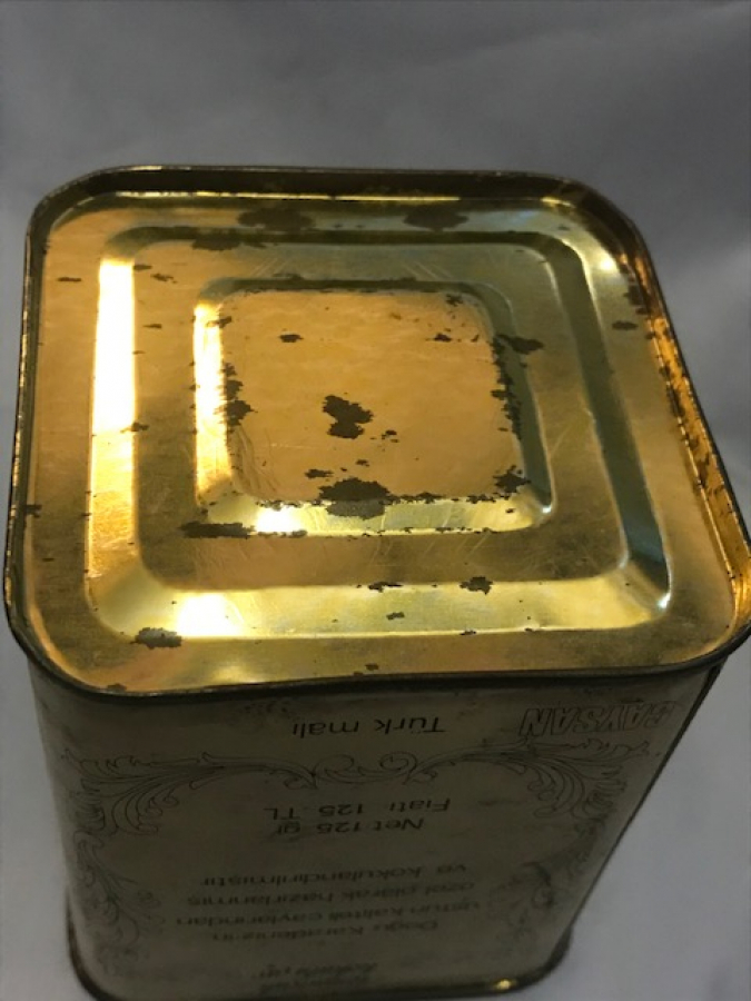 ÇAY KURUMU RİZE TOMURCUK KOKULU CAY TENEKE KAPAKLI ÇAY KUTU