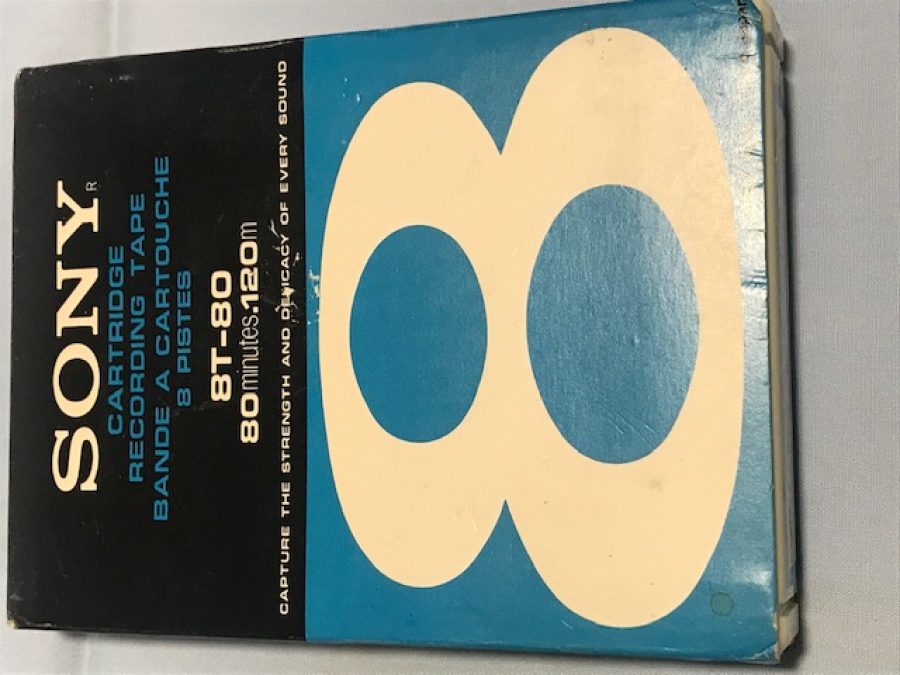 SONY  8 TRACK CARTRİDGE RECORDING TAPE BANDE A  CARTOUCHE  KARTUŞ KASET KUTUSUNDA KULLANILMAMIŞ