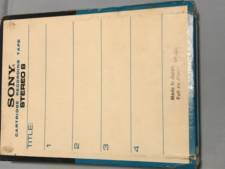 SONY  8 TRACK CARTRİDGE RECORDING TAPE BANDE A  CARTOUCHE  KARTUŞ KASET KUTUSUNDA KULLANILMAMIŞ