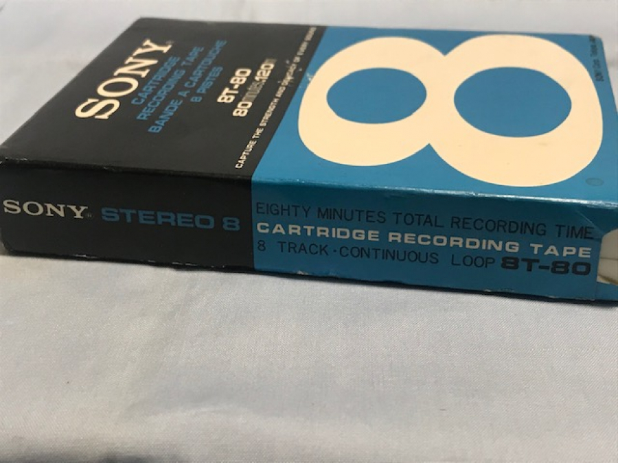 SONY  8 TRACK CARTRİDGE RECORDING TAPE BANDE A  CARTOUCHE  KARTUŞ KASET KUTUSUNDA KULLANILMAMIŞ