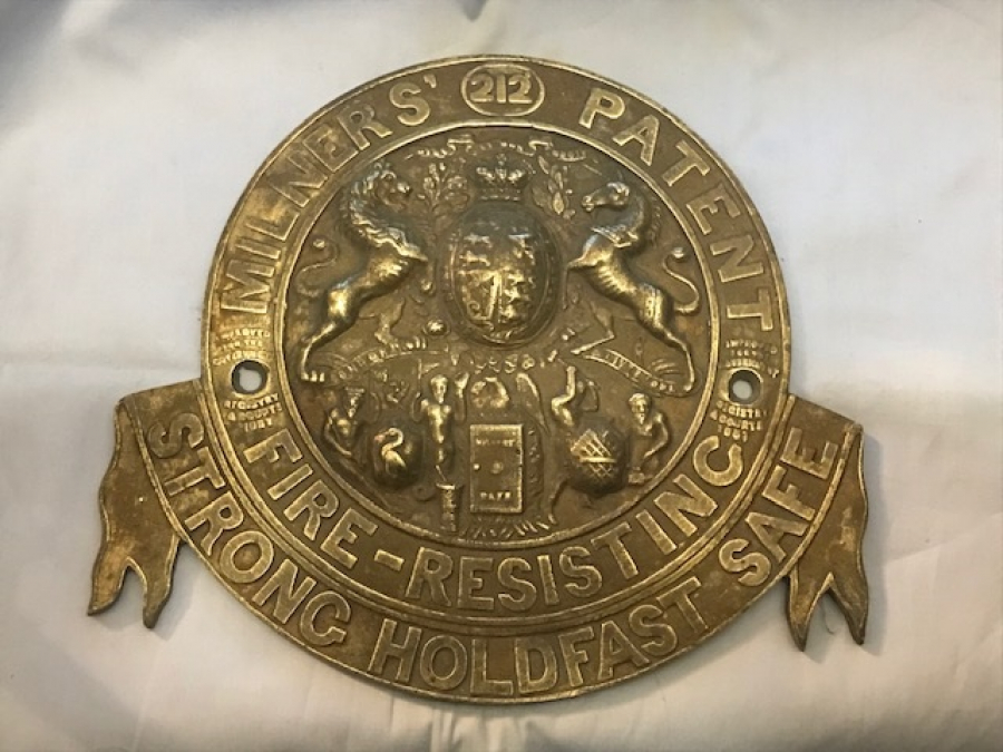 PİRİNC KASA ARMASI MILNERS 212 PATENT  FIRE RESİSTING STRONC HOLDFAST SAFE 