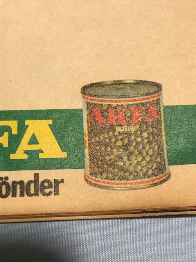 AKFA KONSERVEDE ÖNDER REKLAMLI BAKKAL NOT DEFTERİ FARKLI RESİMLİ 26 SAYFA