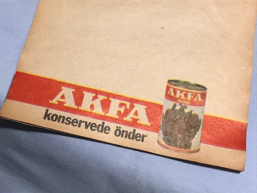 AKFA KONSERVEDE ÖNDER REKLAMLI BAKKAL NOT DEFTERİ FARKLI RESİMLİ 26 SAYFA