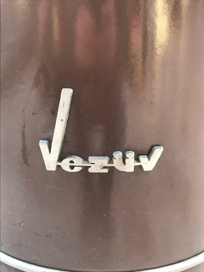 1970 EMAYE VEZÜV GAZ SOBA TİP 101 SERİ NUMARALI TÜRK MALI KAHVERENGİ SIRLI CALIŞAN ISITAN GAZ SOBASI