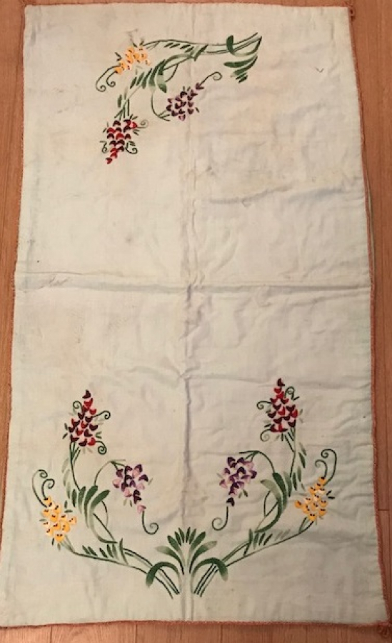 NAMAZLIK SECCADE KANEVİCE EL İŞLEMELİ GELİN  CEYİZ SECCADESİ