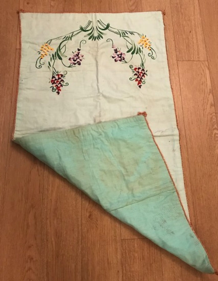 NAMAZLIK SECCADE KANEVİCE EL İŞLEMELİ GELİN  CEYİZ SECCADESİ