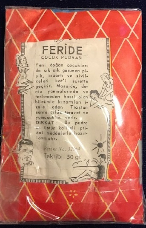 FERİDE TALK COCUK  PUDRA SI 50 GR PAKEDİNDE KULLANILMAMIŞ