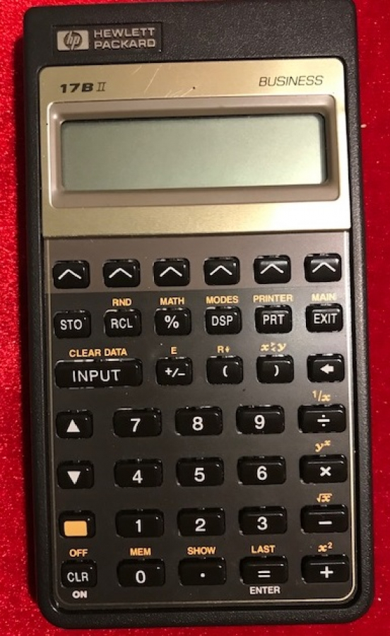 HEWLETT PACKARD 17B II  BUSINESS HASAP MAKİNESİ