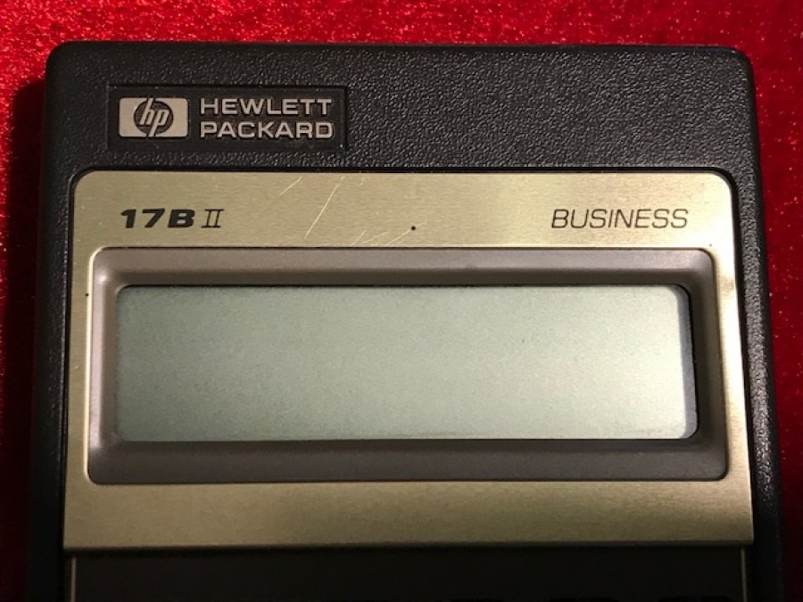 HEWLETT PACKARD 17B II  BUSINESS HASAP MAKİNESİ