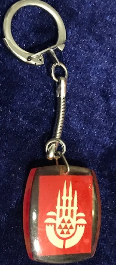 POLİ KARBON TÜRK BAYRAGI VE İSTANBUL SİMGESİ ŞEFFAF ANAHTARLIK