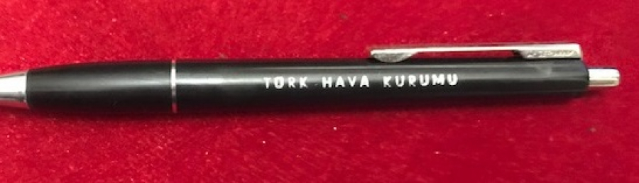 TURK HAVA KURUMU  SİYAH RENK MİKA OTOMATİK SENATOR TUKENMEZ KALEM