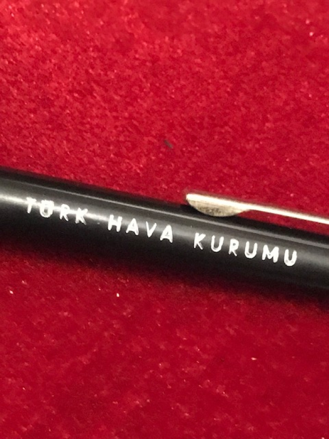 TURK HAVA KURUMU  SİYAH RENK MİKA OTOMATİK SENATOR TUKENMEZ KALEM