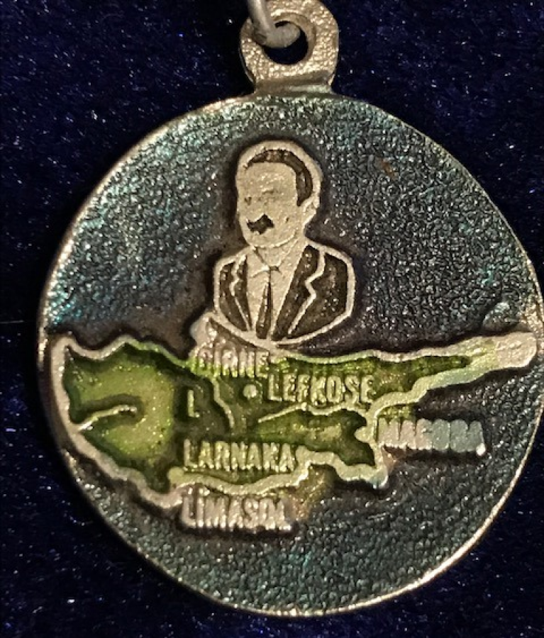 1974 KIBRIS  BARIŞ HAREKATI ECECVİT METAL ANAHTARLIK