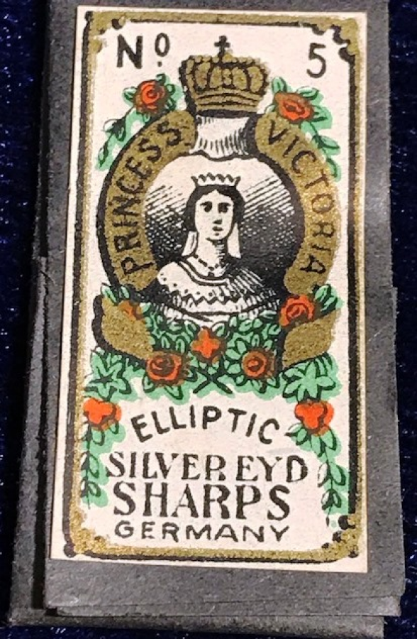 5 NUMARA 1920 DİKİŞ İĞNESİ PRİNCESS VİCTORİA ELLPTİC SİLVER EYD SHARPS GERMANY