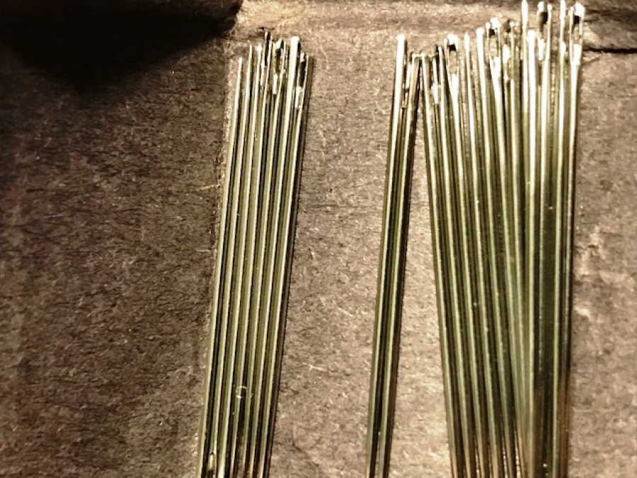 5 NUMARA 1920 DİKİŞ İĞNESİ PRİNCESS VİCTORİA ELLPTİC SİLVER EYD SHARPS GERMANY