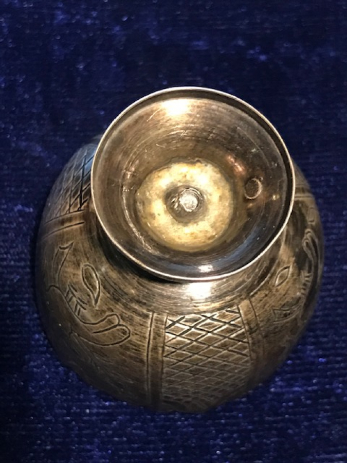 APDULHAMİT TURALI SAH DAMGALI GÜMÜŞ KALEM İŞÇİLİKLİ TEK ZARF