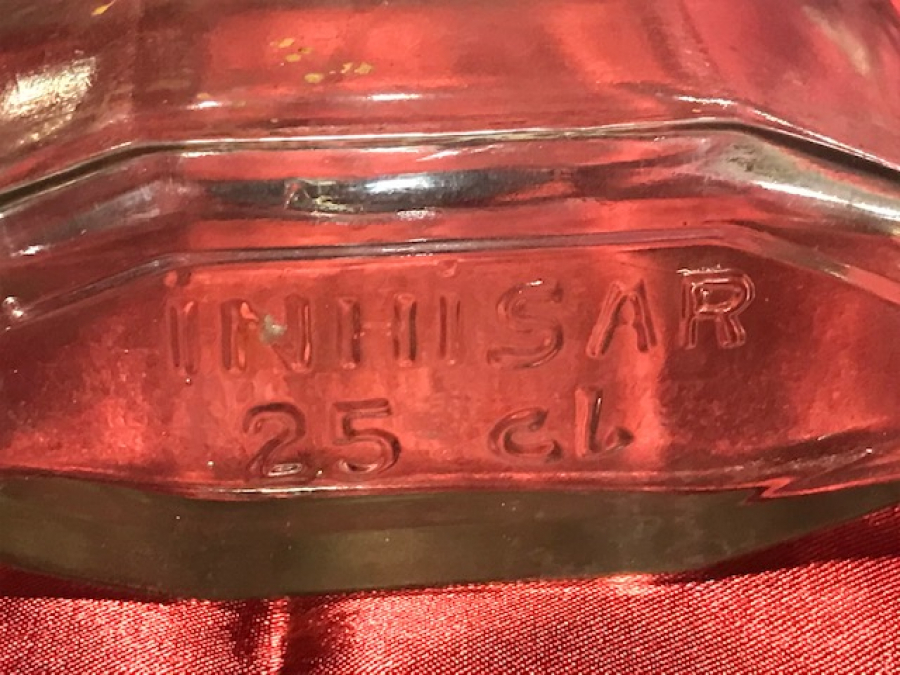  1933 İNHİSAR 25 CL BAKALİT ORJİNAL KAPAKLI ETİKETSİZ KOLANYA ŞİŞESİ İTCİ