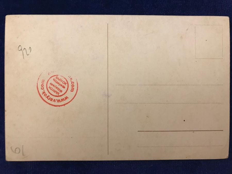 OSMANLI HİLALİAHMER KIZILAY KARTPOSTAL CEPHEDE YARALIL ASKERE İLKYARDIM YAPAN HEMŞİRE