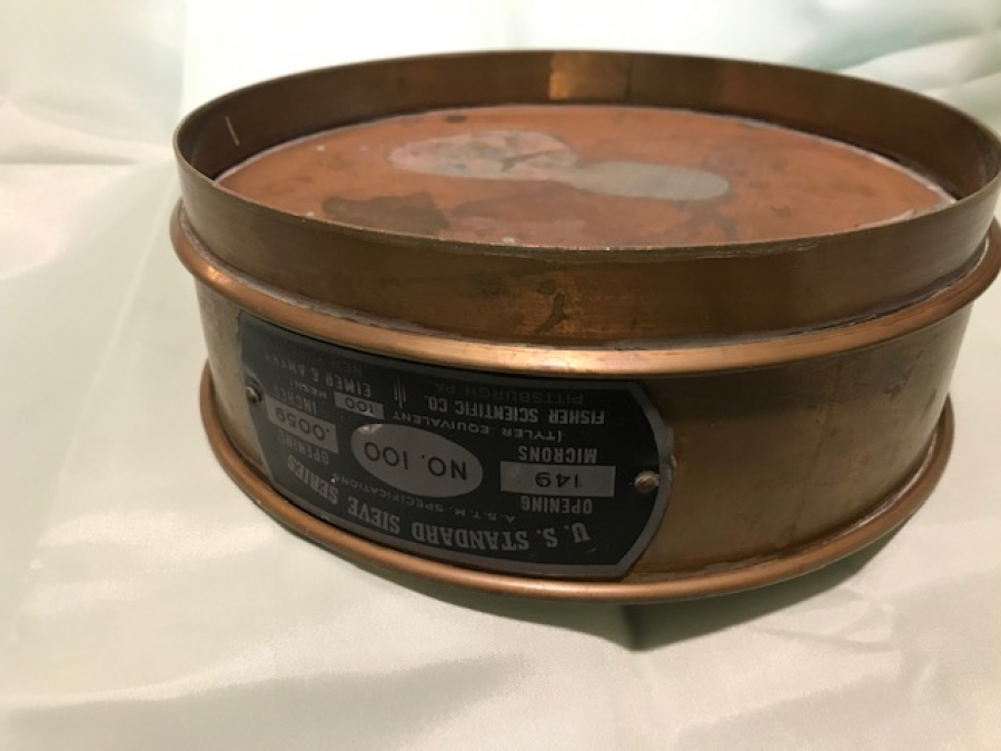 1950 WS TYLER NOS ŞİRKETİ ABD STANDART ELEK NO. 100 MİKRON 149 ALTIN ​​TEST ELEGİ