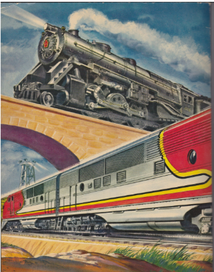 TRAINS THE GOLDEN BOOK OF A GOLDEN PLAY BOOK TREN İN ALTIN KİTABI 1953