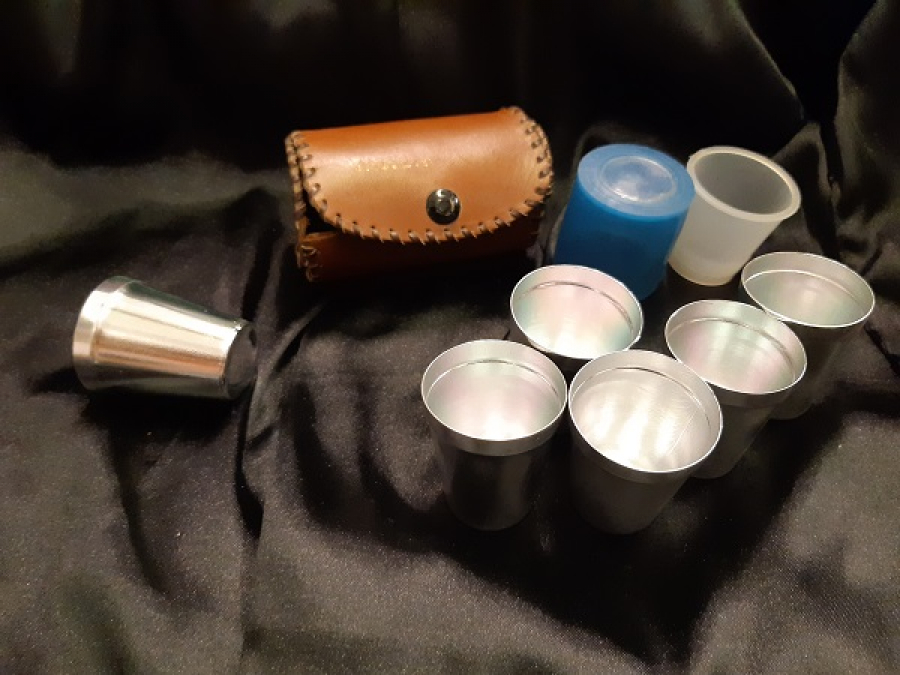 DERİ KABINDAVİSKİ İÇİM BARDAK TAKIMI  6 ADET BARDAK