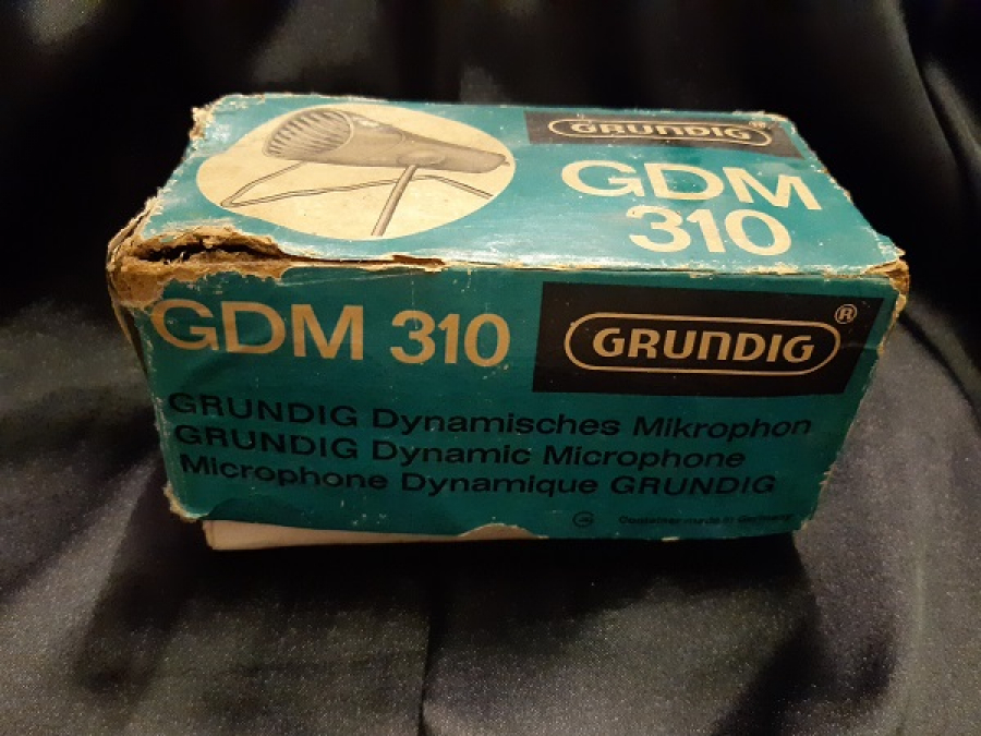 thumbGRUNDIG GDM 310 KAYIT KONUŞMA MİCROFON KARTON ORJİNAL KUTUSUNDA 