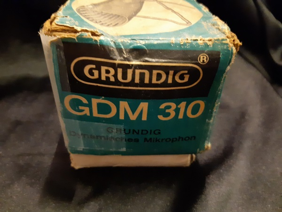 GRUNDIG GDM 310 KAYIT KONUŞMA MİCROFON KARTON ORJİNAL KUTUSUNDA 