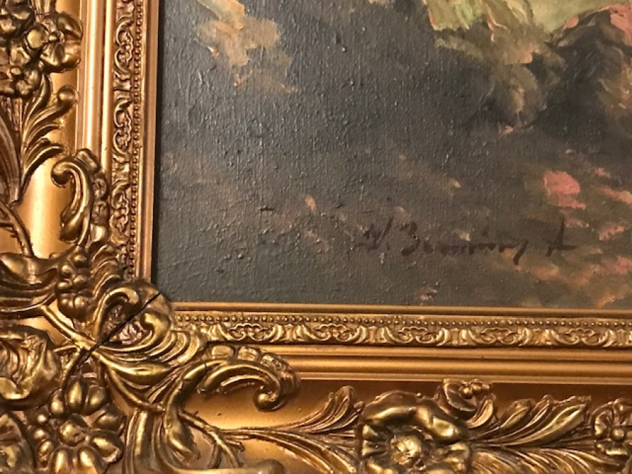 HAYDAR BESİM AYDAR İMZALI YAGLI BOYA ORJİNAL CERCEVESİNDE DENİZ  CALIŞMASI